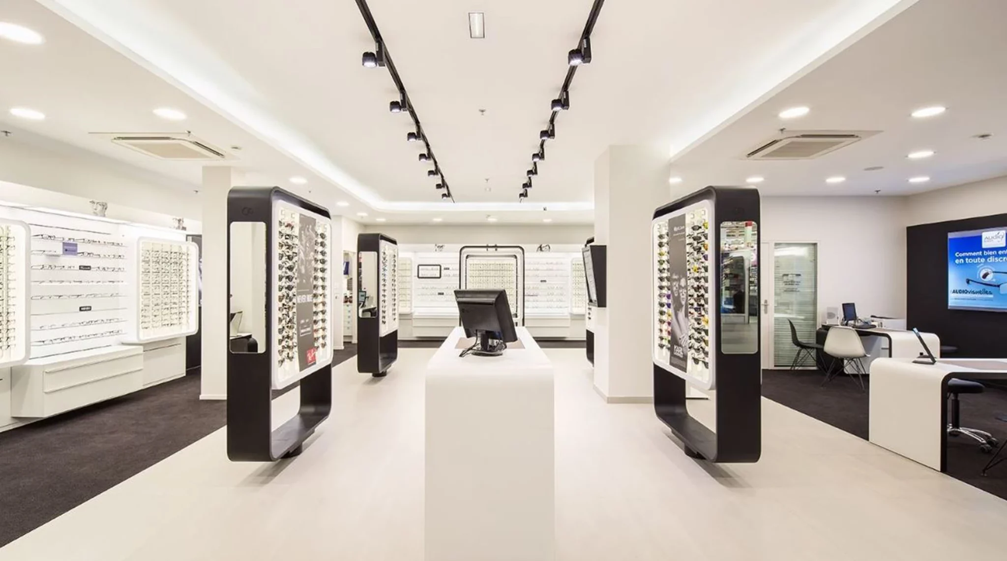 Interieur boutique opticien